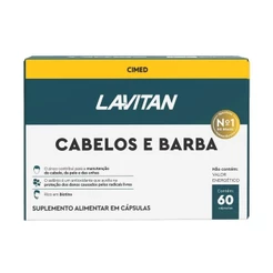Lavitan Vitamina Cabelo e Barba Homem 60 cápsulas