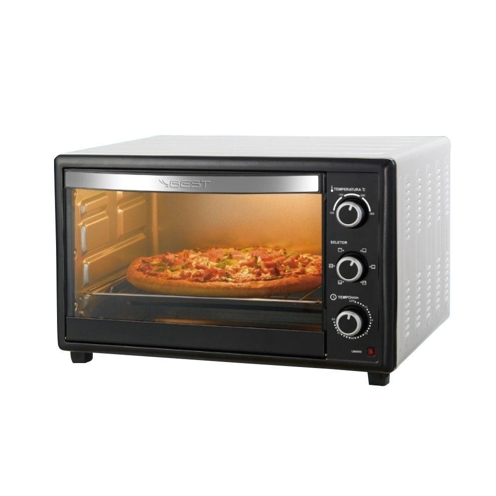 Forno Elétrico de Bancada Best 50 Litros | 1800W, Preto em Oferta na Shopee