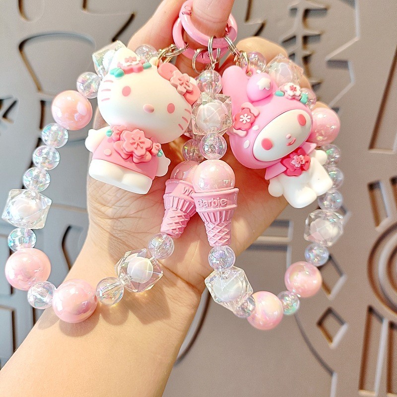 Sakura Sanrio Boneca Talão ✿ Saco Pingente Chaveiro Mão companheiro Clow M BigEar Cão Hellokitty em Oferta na Shopee