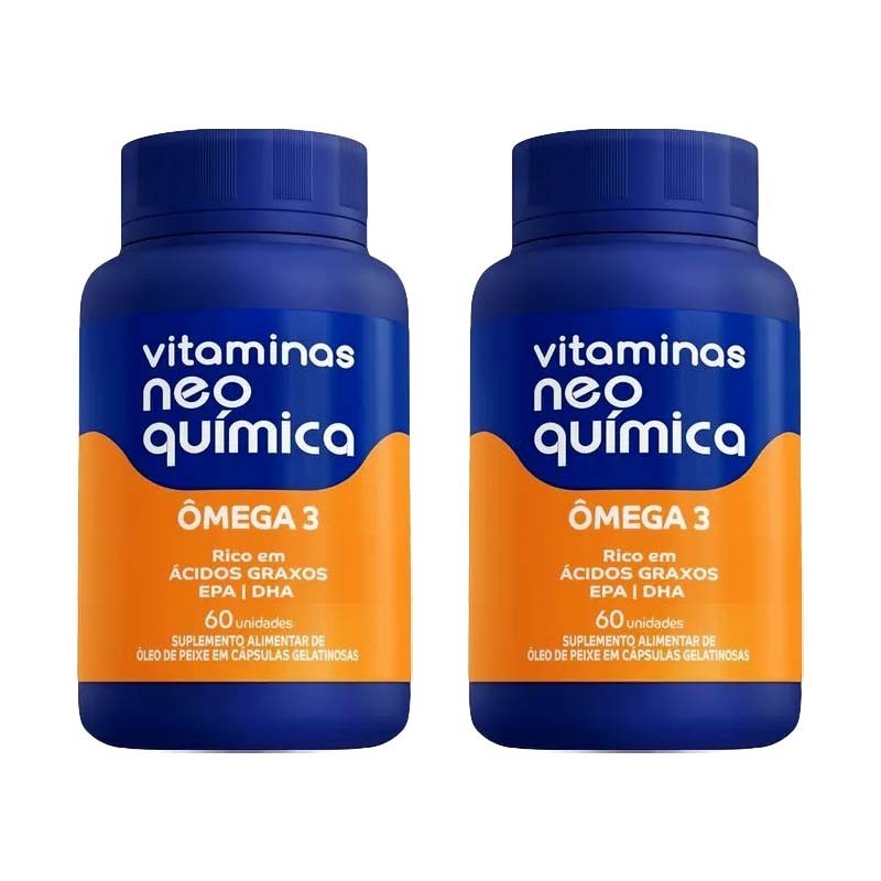 Kit 2 Vitamina Ômega 3 com 60 Cápsulas - Neo Química em Oferta na Shopee