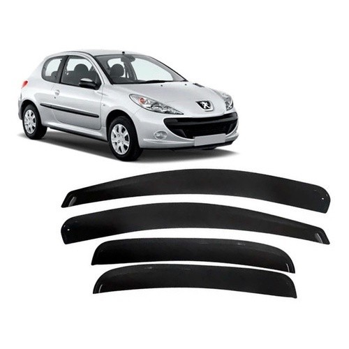 Calha de Chuva Defletor Peugeot 206 Todos 4 Portas Ecoflex