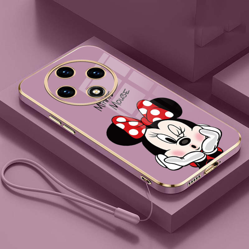 [Pronto + COD] Redmi 14C 14 C Elegante Minnie Mouse Revestimento Brilhante Bordas Quadradas Caso Requintado Soft Capa em Oferta na Shopee