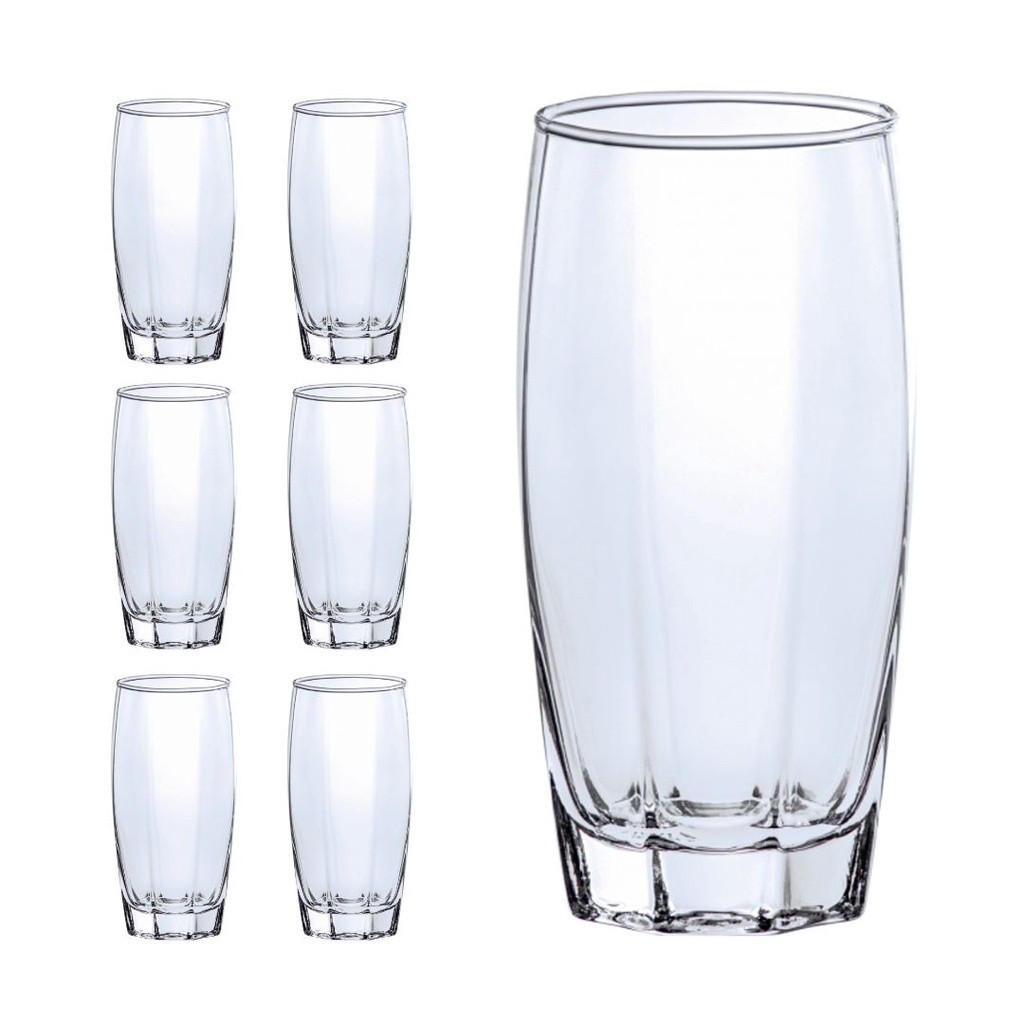 Copo Vidro 370ml Florence jogo c/ 6 Transparente