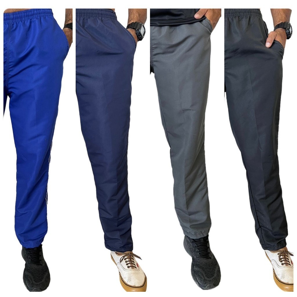 Kit 10 Calças Tactel Masculina Todas com 03 Bolsos Fundos e Costura Reforçada Plus Size