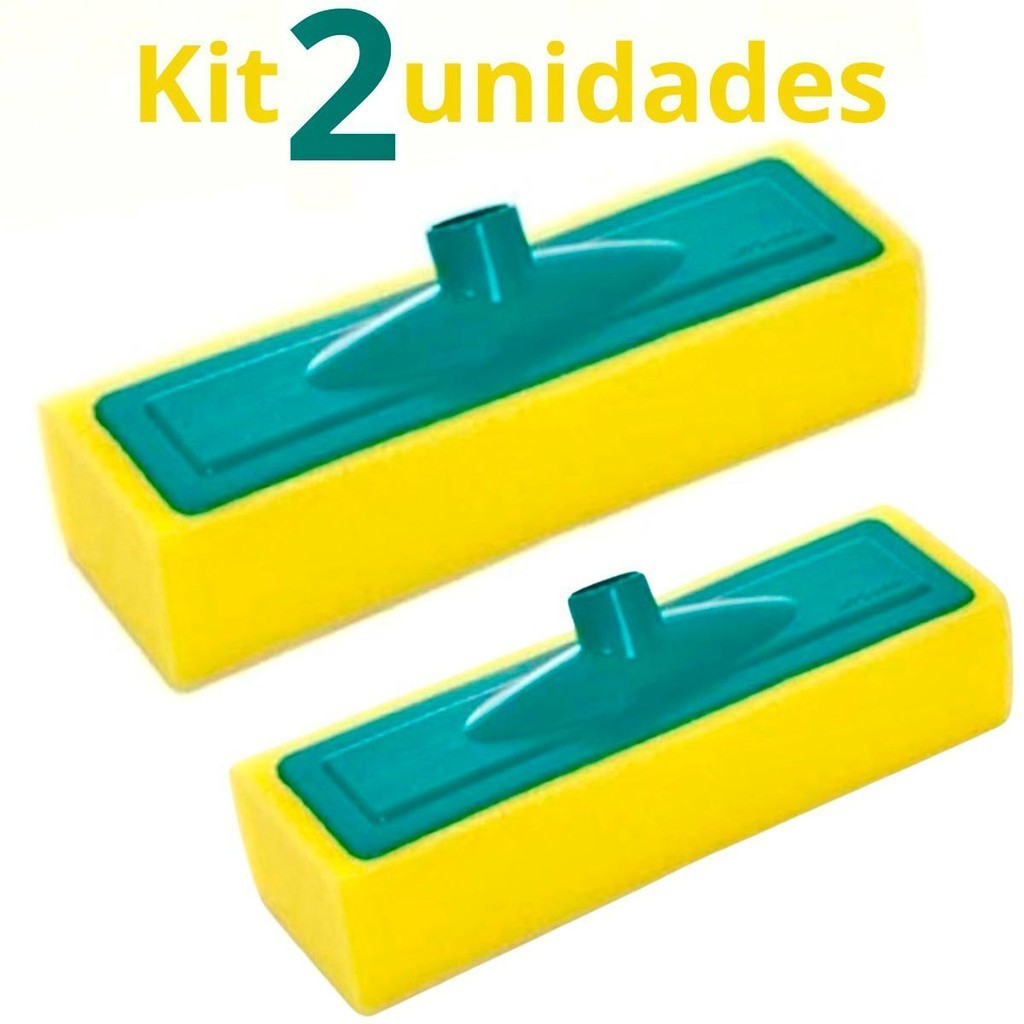 Kit 2 unid Rodo Passa Cera Limpa Vidro Lava Piso LAVA VIDRO em Oferta na Shopee