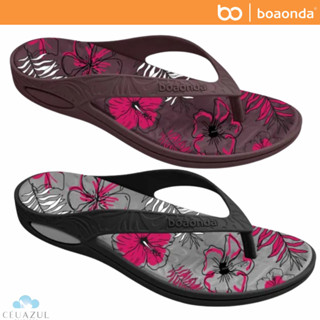 Chinelo Feminino Lilly Aloha Floral Ortopédico BoaOnda Palmilha Removível Antiodor em Oferta na Shopee