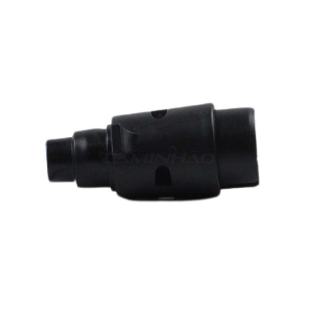 Detalhes do Tomada Elétrica Engate Carretinha 6 Pólos Redonda Nylon - Macho (DNI8380)