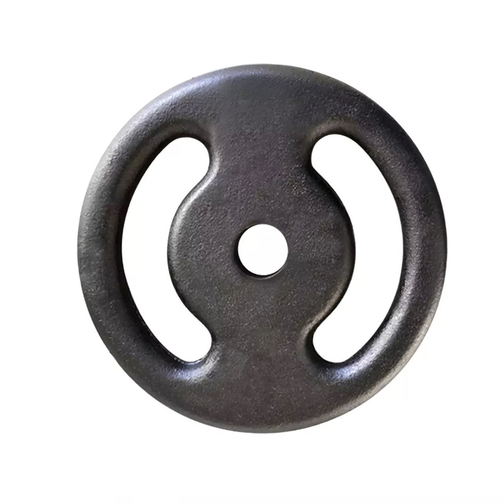 Anilha de Ferro Pintada Peso Academia Treino 5Kg Preta