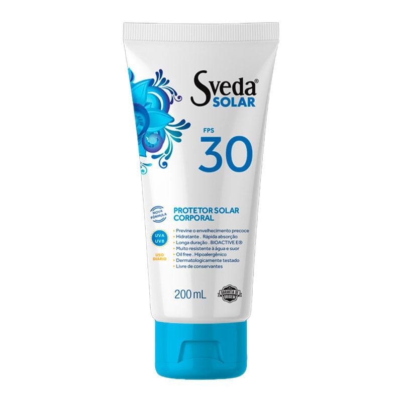 Protetor Solar Corporal Sveda FPS30 200ml em Oferta na Shopee