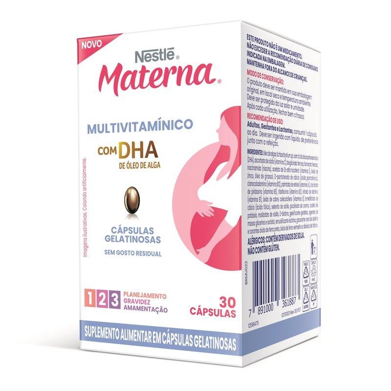 Suplemento Alimentar Materna Multivitamínico com DHA 30 Cápsulas Gelatinosas em Oferta na Shopee
