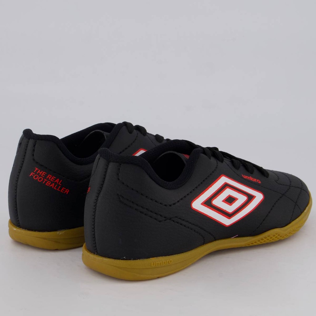 Chuteira Umbro Class Footballer Futsal Juvenil Preta e Branca · foto 2