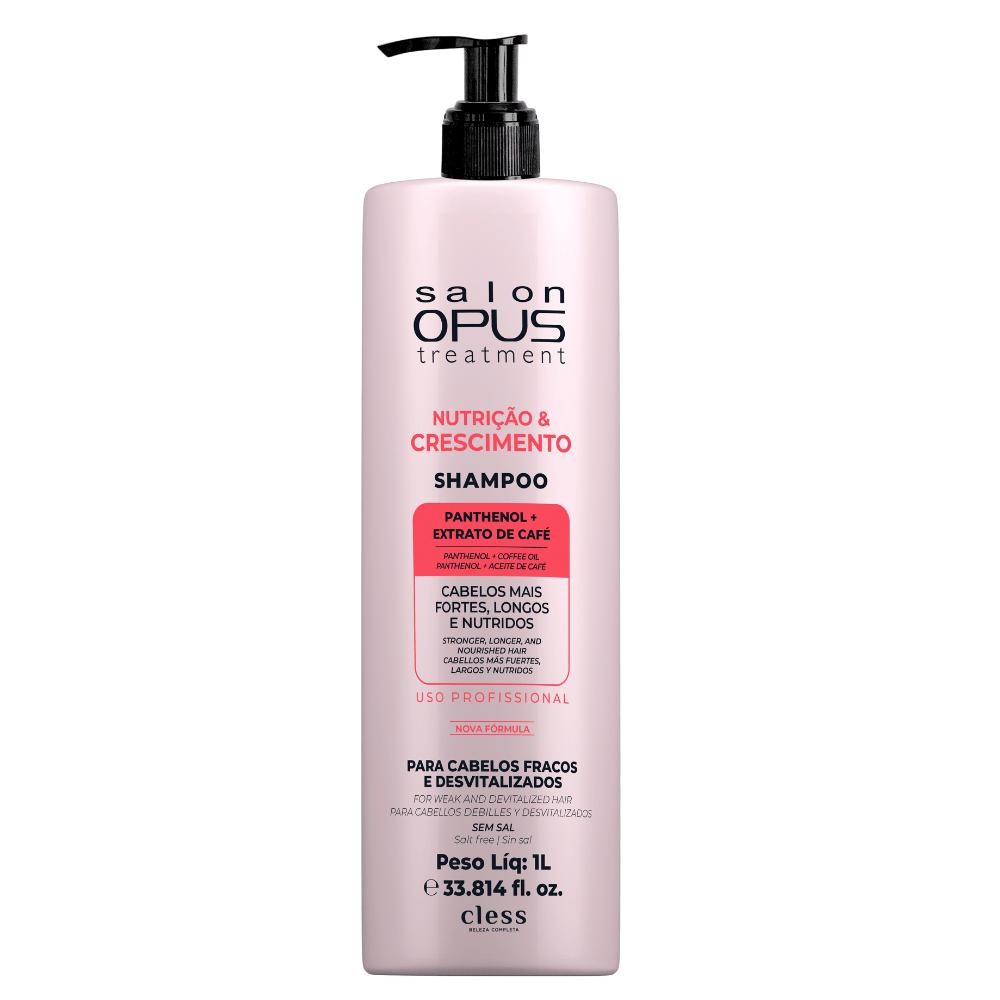 Shampoo Professional  Nutrição & Crescimento Salon Opus 1L Shampoo Professional Nutrição & Crescimento Salon Opus 1L em Oferta na Shopee
