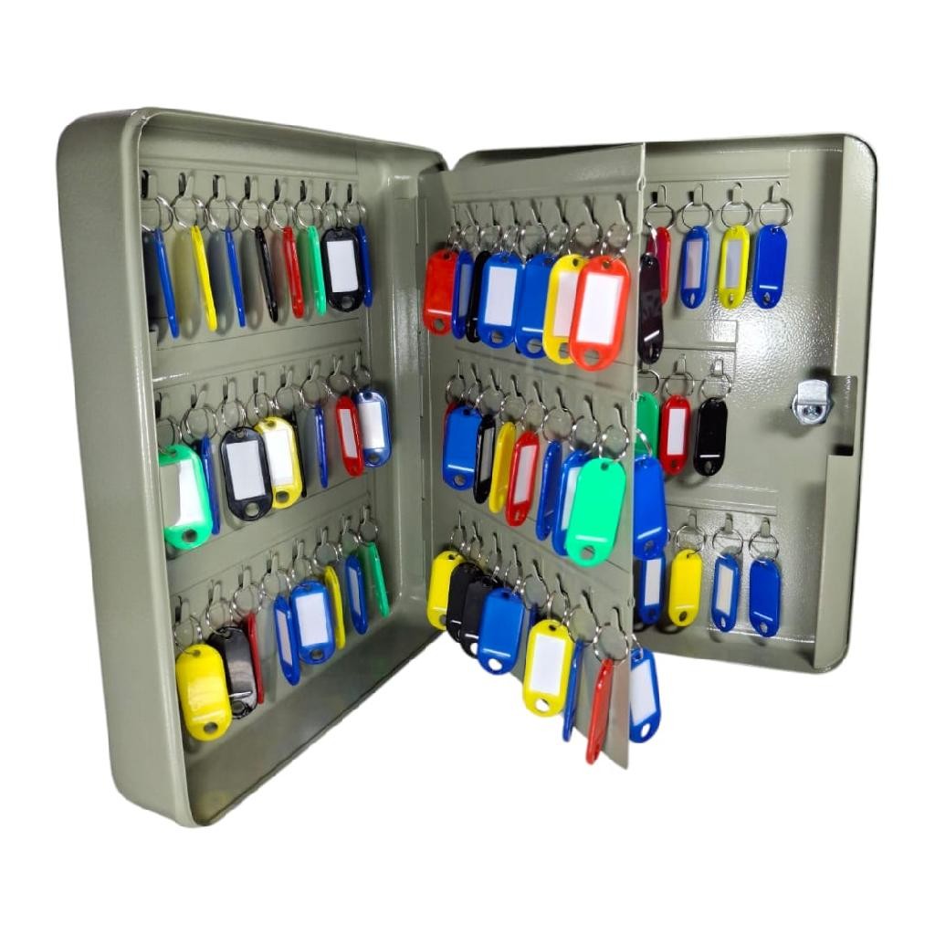 Claviculário Porta Chaves Organizador Em Metal Para Casa Escritório Com Identificadores Parede Carro