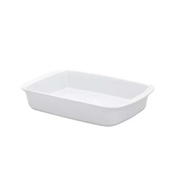 Travessa Refratária Tango Média 34x21x6,5 Cm Oxford Branco