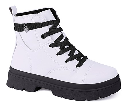 Coturno Infantil Feminino Worldcolors Music Colors - Branco