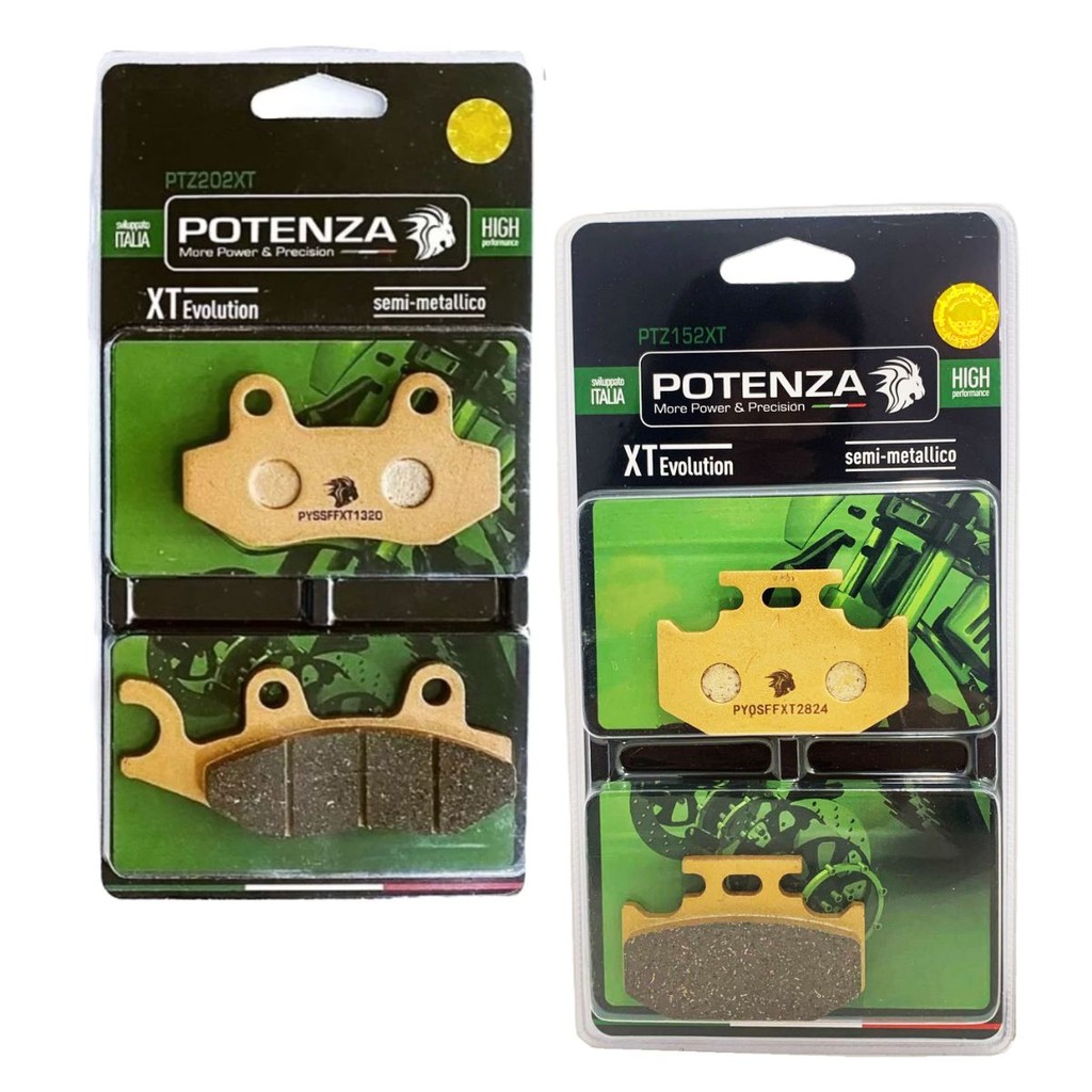 Kit Pastilhas de Freio Lander 250 / Teneré 250 Até 2015 Potenza Xt Evolution (Semimetálica) em Oferta na Shopee