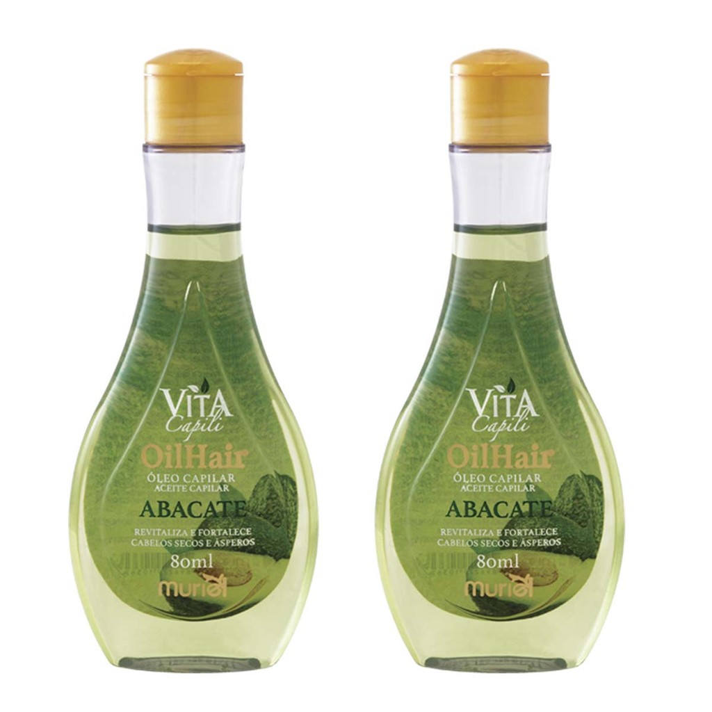 Kit 2 und Óleo Capilar Vita Capili Abacate 80ml em Oferta na Shopee