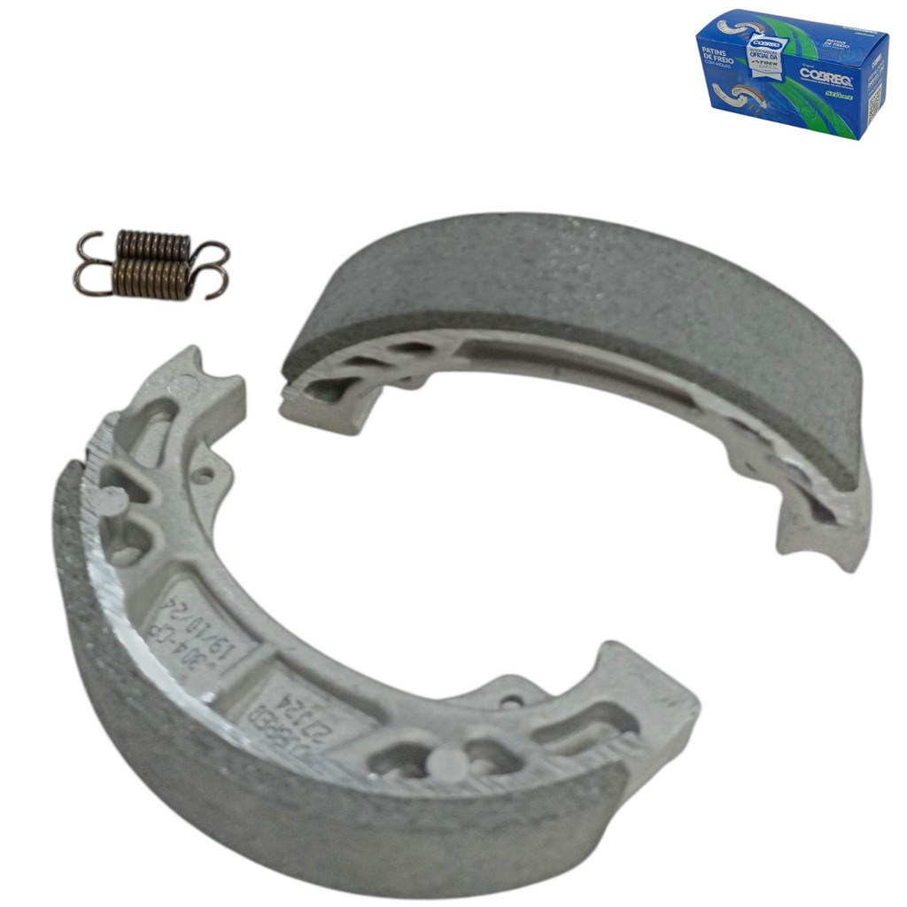 Patim Freio Traseiro Zig 50 C100 Dream Cg 125 1983 a 1999 Dianteiro Zig 50 Cg 125 1983 1984 a 1999