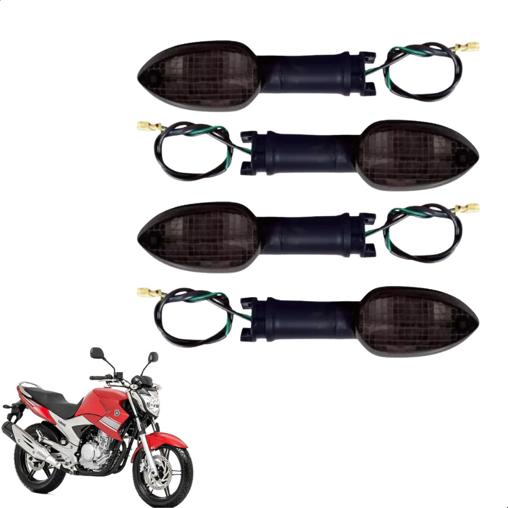 Pisca Seta Moto Para Yamaha Fazer 250 2011 2014 Fume 4 Unidades em Oferta na Shopee
