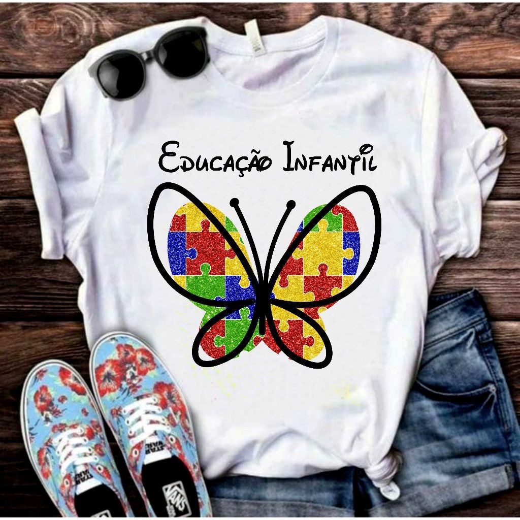 Camiseta Educação Infantil Professora Pedagogia Educadora Infantil  Camiseta T-Shirt Blusa E
