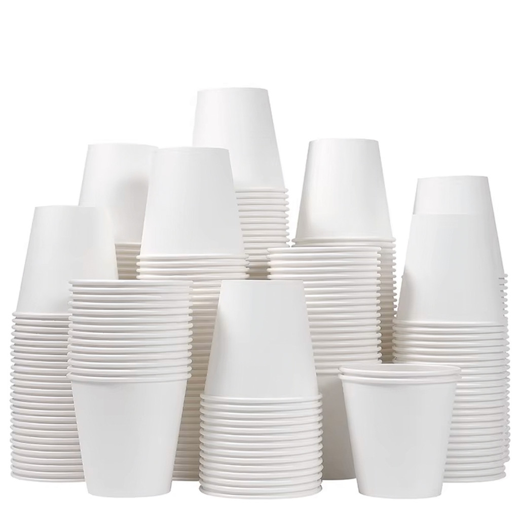 Kit Copo de Papel P/Café Chá Diversos Tamanhos Branco Descartável Térmico Biodegradável em Oferta na Shopee