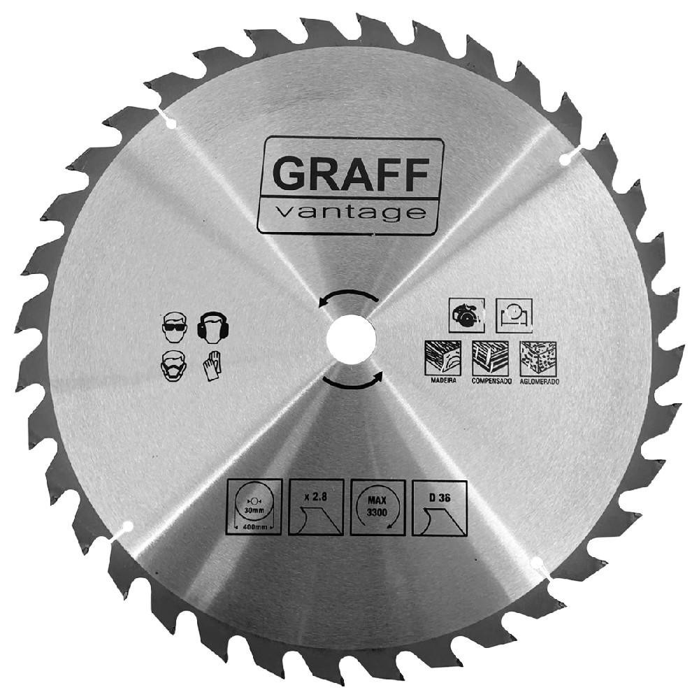 Serra Circular C/ Pastilha de Metal Duro P/ Madeira 16''X36D (579,0024) - Graff Vantage