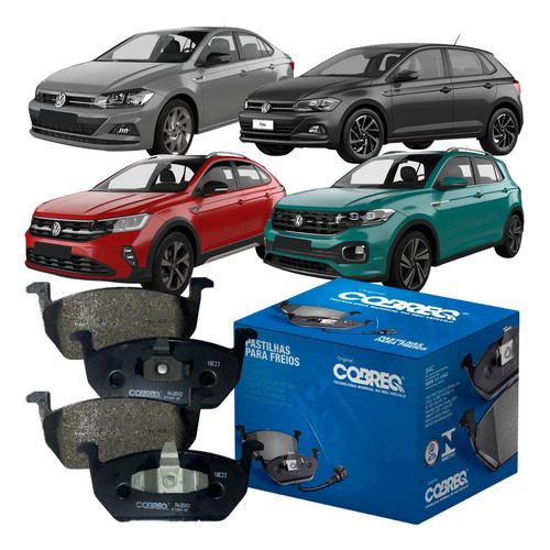 Jogo Pastilha de Freio Dianteira Cobreq Nivus Polo T-cross Virtus em Oferta na Shopee