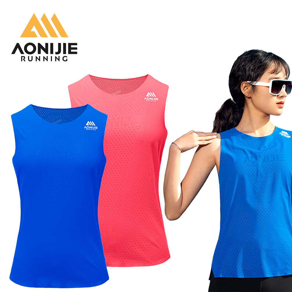 AONIJIE FW6189 Regata Feminina De Secagem Rápida Yoga Colete Sem Mangas Verão Academia Externa