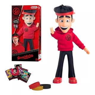 Boneco Enaldinho Youtube Vinil Pulseira Poder Articulado em Oferta na Shopee