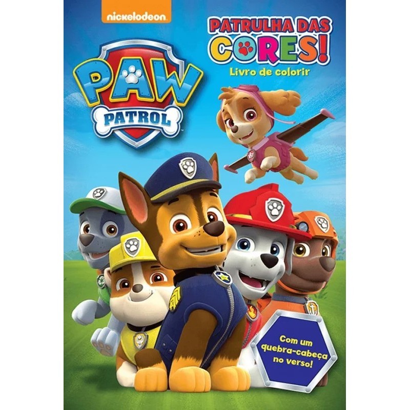 Kit com 10 Unidades - Livro de Colorir - Patrulha Canina