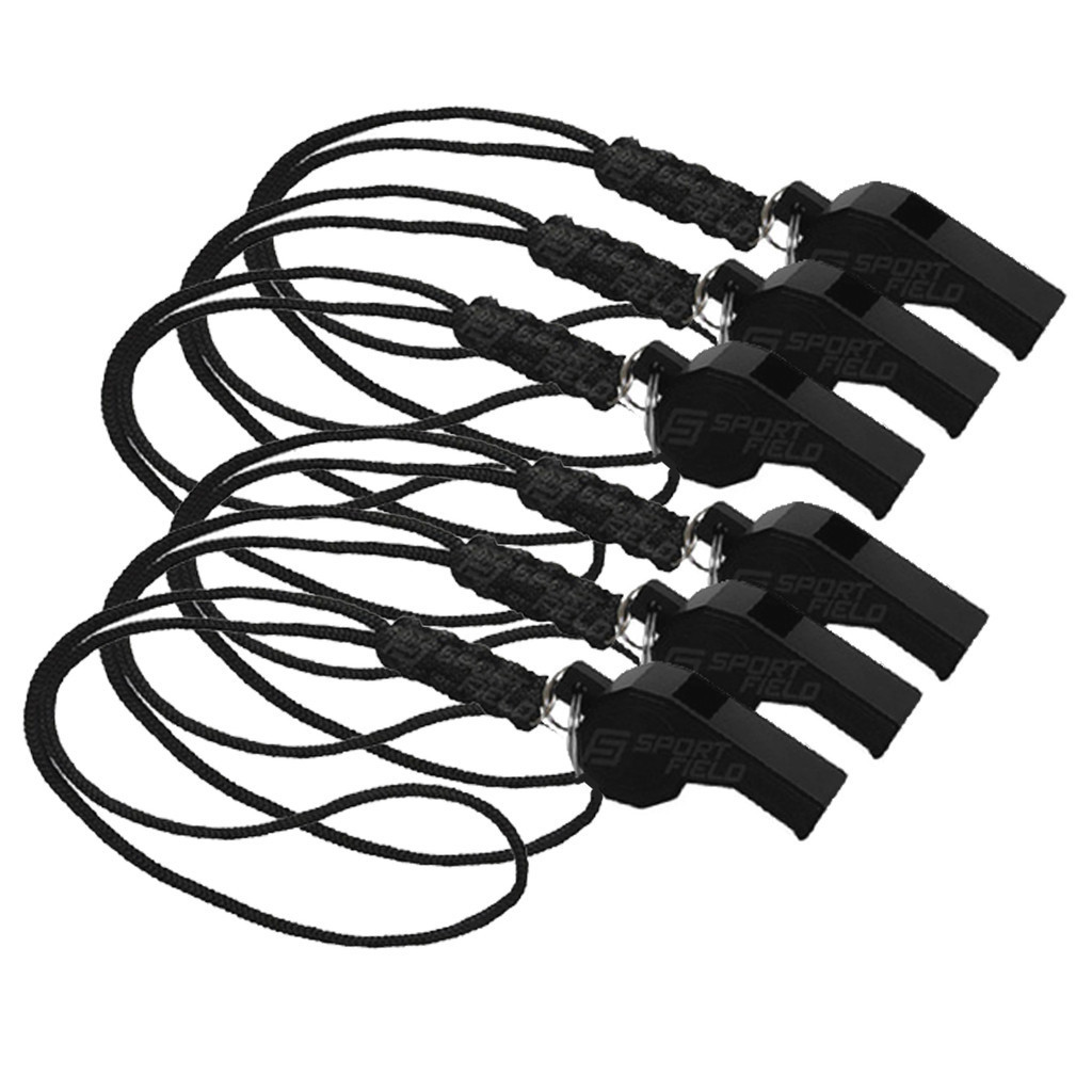 Apito Plástico Esportivo Sports Religion Com Cordão - 6 Unidades em Oferta na Shopee