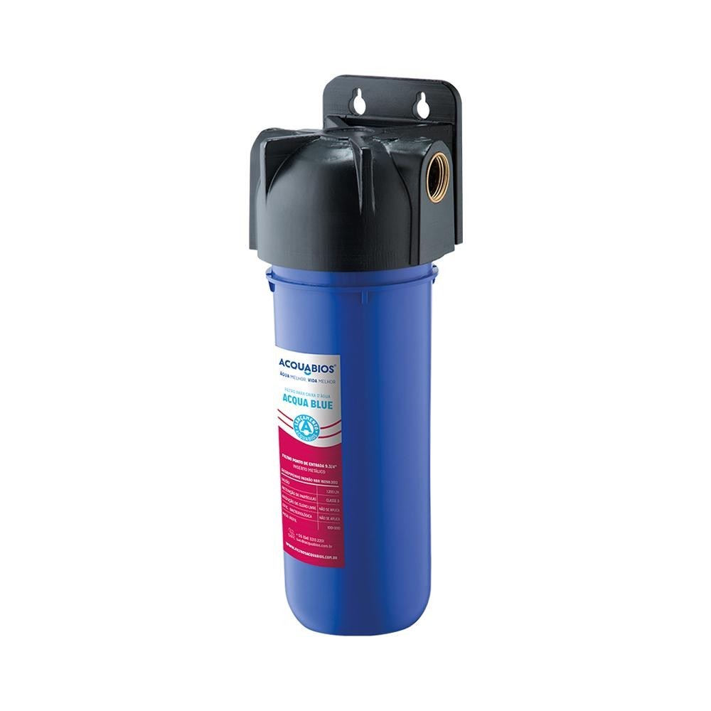 ACQUA BLUE - FILTRO PRA CAIXA D'ÁGUA COM SUPORTE E REFIL EXTRA em Oferta na Shopee