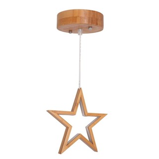 Luminária Pendente em Bambu Natural Estrela Büp Baby em Oferta na Shopee
