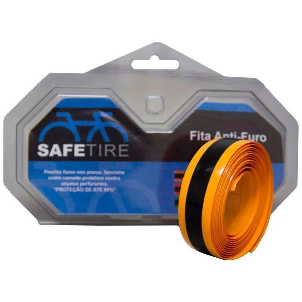 FITA ANTI-FURO SAFETIRE 23MM LARANJA - ARO 700 - PAR - Sports & Outdoors