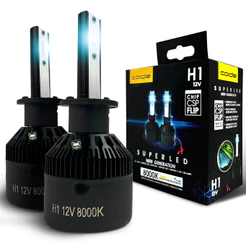 Par Lâmpada Super Led New Csp Flip 3200l 8000k H8 H9 H11 H16