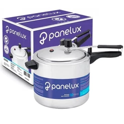 Panela de Pressão 7 Litros Classic Polida Alumínio Fechamento Interno Cabo Alça Baquelite Panelux