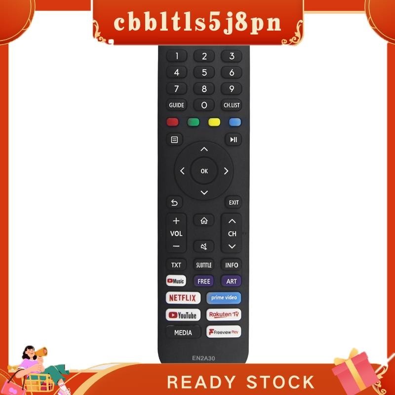 【 Cbbltltls5j8pn 】 1 Peça Controle Remoto Substituir EN2A30 Para TV 4K LED HD UHD Smart Sem Necessidade De Configuração