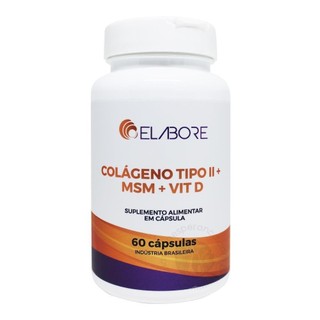 COLÁGENO TIPO 2 + MSM + VITAMINA D ELABORE COM 60 CÁPSULAS em Oferta na Shopee