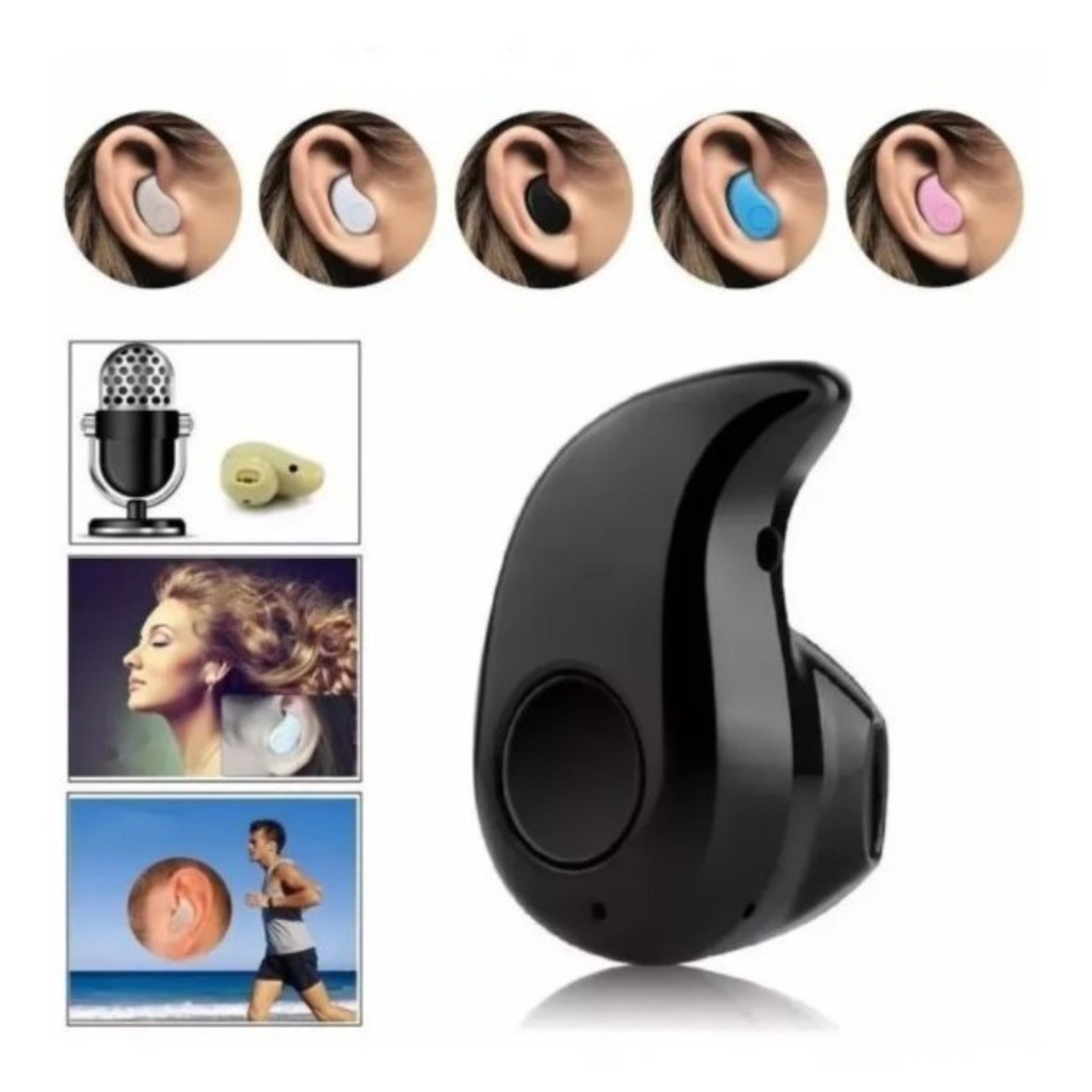 de Fone Ouvido Intra-auricular/Sem Fio/Bluetooth com Microfone Esportivo para Celular em Oferta na Shopee