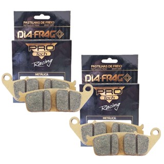 Kit Pastilhas de Freio Dianteiras Cbr 600f / Cbr 650 / Cb 650f / Hornet 600f Diafrag Pro Tech Racing em Oferta na Shopee