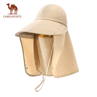 CAMEL SPORTS Outdoor Chapéu De Proteção Solar Facial Completo Feminino Quatro Em Um Pescador E Pescoço Removível Caminhada Integrada em Oferta na Shopee