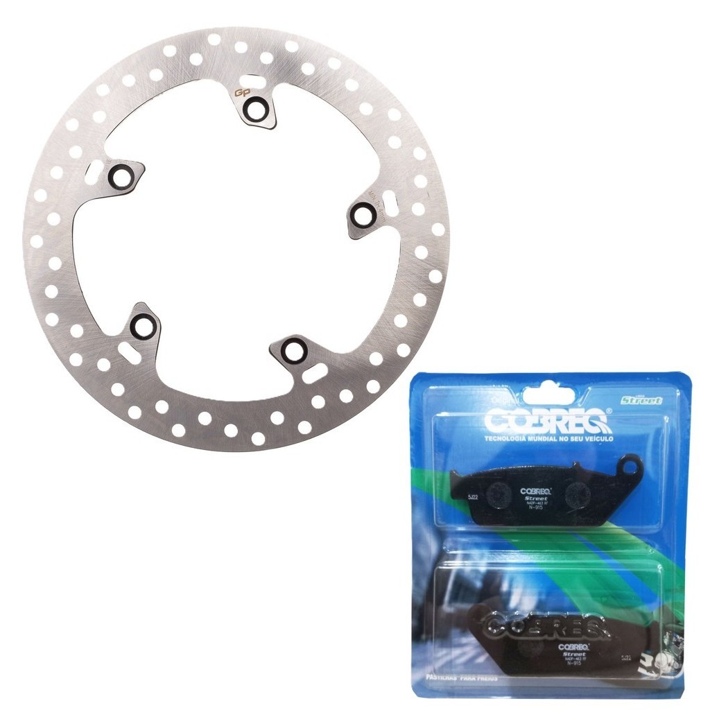 Disco de Freio Dianteiro Cb 250f Twister Abs 2016-2022 + Pastilhas Cobreq