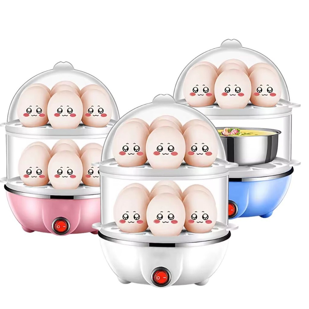 Cozedor Elétrico Multifuncional 3 em 1 - Cozinhe Ovos, Legumes e Mais de Forma Rápida e Se...