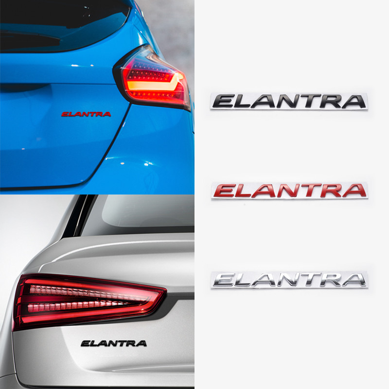 Fender Metal Para Carro Hyundai ELANTRA Logotipo Emblema Do Pára-Lamas Lateral Porta-Malas Traseiro Adesivo Decorativo em Oferta na Shopee
