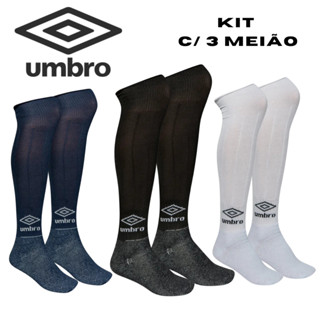 KIT 3 Meião de Futebol Infantil Juvenil Adulto Umbro Classic Unissex 30 ao 43 em Oferta na Shopee
