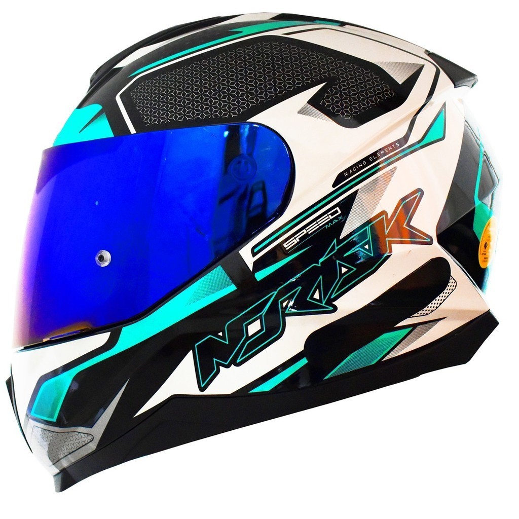 Capacete Norisk Razor Speedmax Verde Agua Masculino Feminino