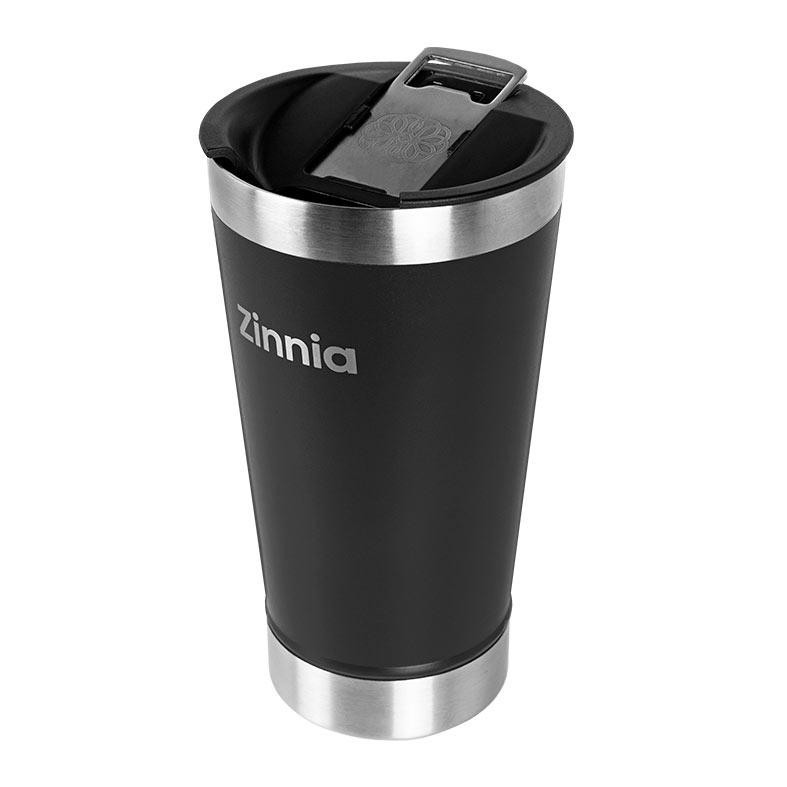 Copo Térmico Zinnia ZH100, 473ml, Preto, ZNC-ZZH100-BL01 em Oferta na Shopee