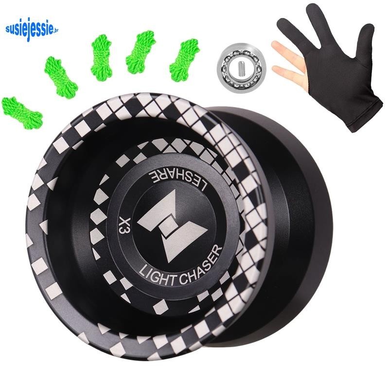 CHASER X3 Competitivo Yo-, Yoyo De Liga Para Iniciantes , E Truques De Prática Com Luva Cordas