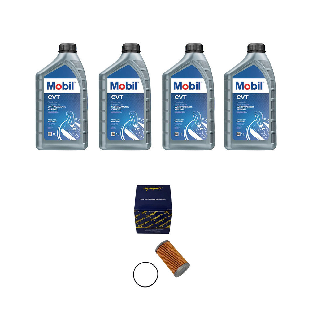 KIT TROCA ÓLEO CAMBIO CVT NISSAN SENTRA VERSA MARCH KICKS MOBIL 4 LITROS