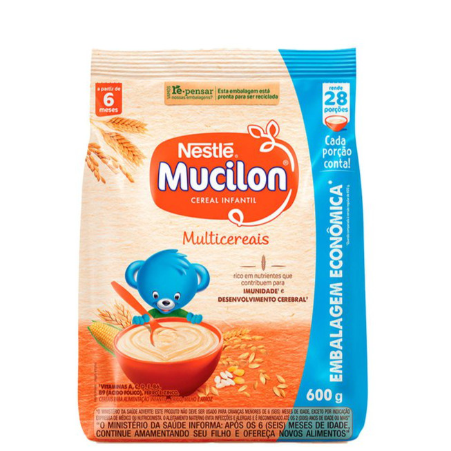 Mucilon Sachê 600g Multicereais Cereal infantil